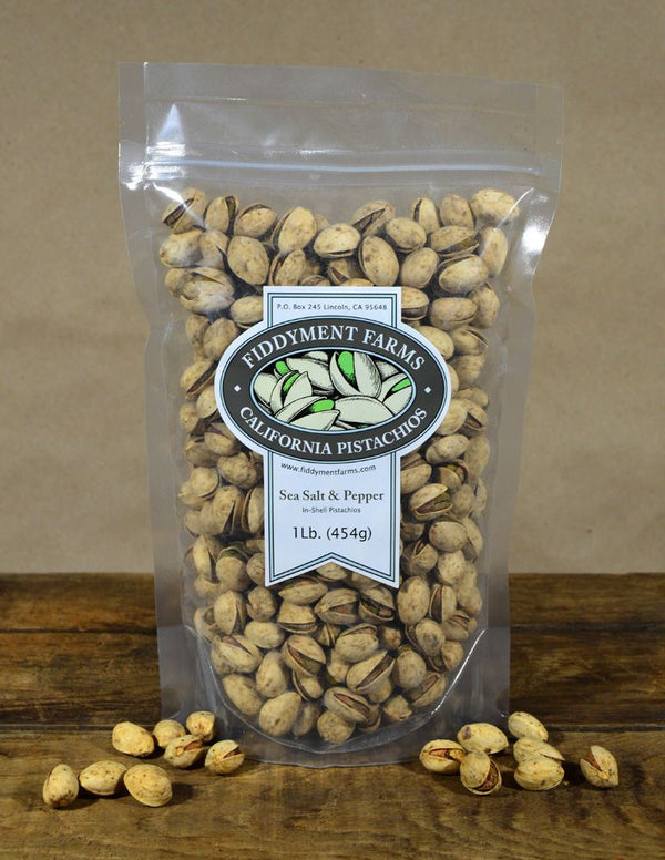 InShell Sea Salt & Pepper Pistachios Fiddyment Farms