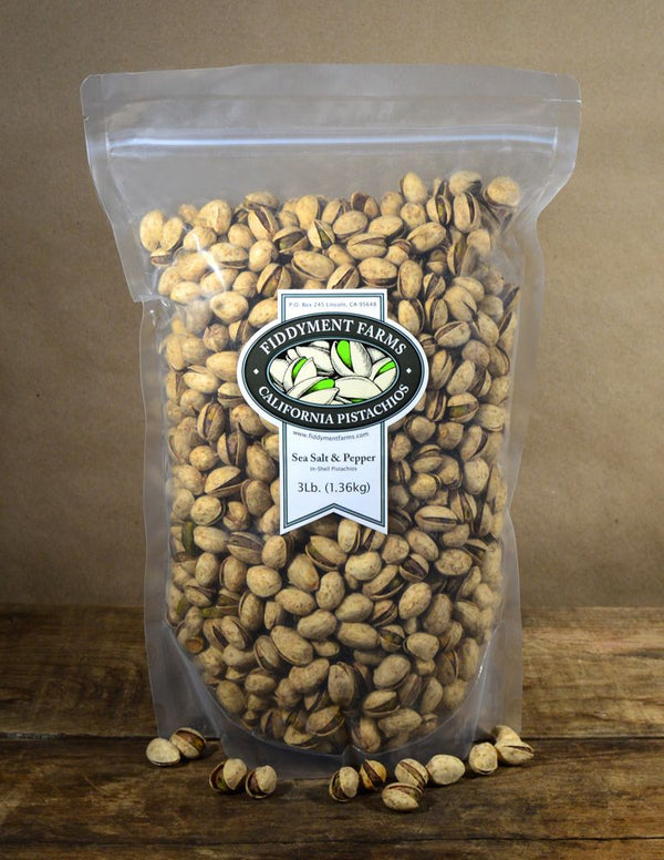 InShell Sea Salt & Pepper Pistachios Fiddyment Farms